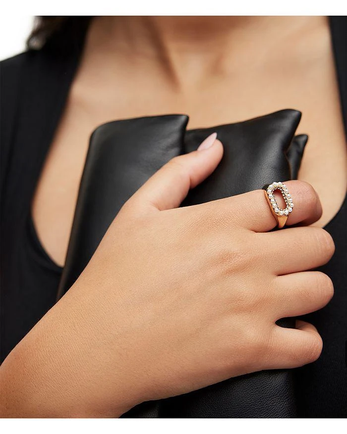 商品ALL SAINTS|Faux Pearl Halo Cocktail Ring,价格¥236,第2张图片详细描述