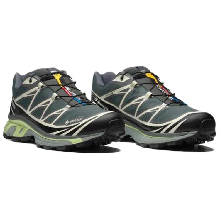 商品[国内直发] Salomon|萨洛蒙 XT-6 GTX  舒适百搭防滑耐磨防水 低帮跑步鞋 男女同款 都市灰黑色青柠奶油,价格¥2105,第3张图片详细描述