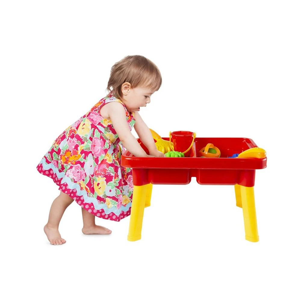 Hey Play Water Or Sand Sensory Table With Lid And Toys - Portable Covered Activity Playset For The Beach, Backyard Or Classroom 商品