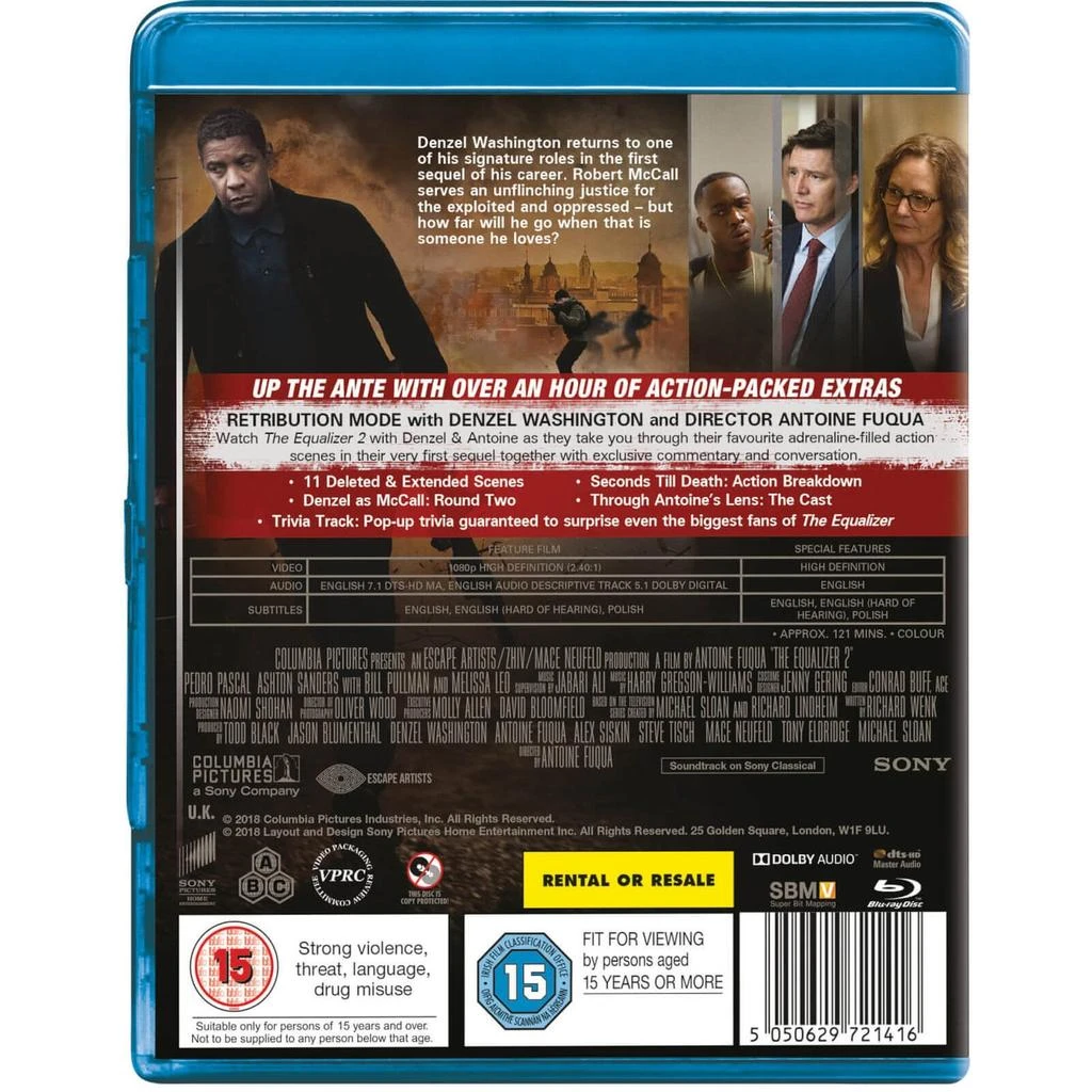 商品Sony Pictures|The Equalizer 2,价格¥278,第5张图片详细描述