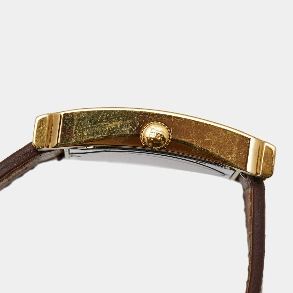 Hermes White Gold Plated Stainless Steel Leather Heure H HH1.501 Women's Wristwatch 26 mm 商品