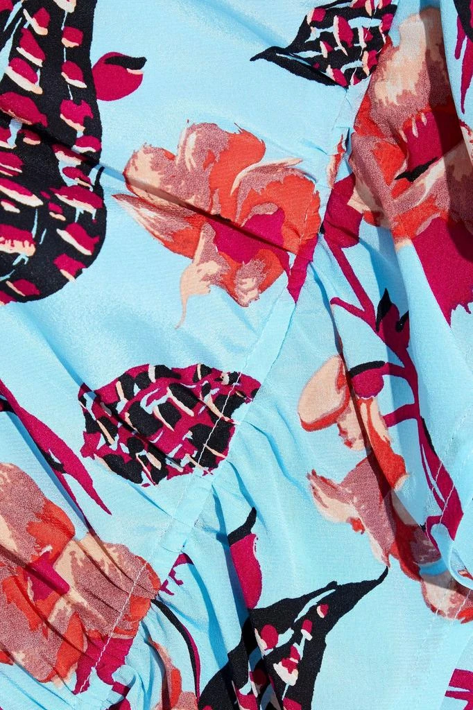 商品A.L.C.|Geller ruched floral-print silk-blend crepe de chine mini dress,价格¥785,第4张图片详细描述