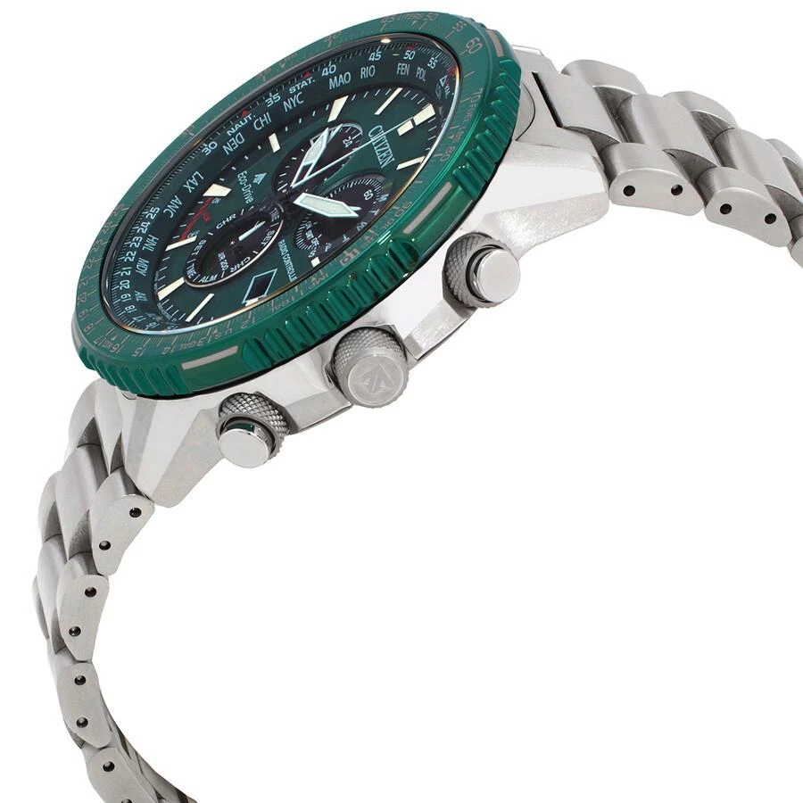 商品Citizen|Promaster Air A-T World Time Chronograph GMT Green Dial Men's Watch CB5004-59W,价格¥3161,第2张图片详细描述