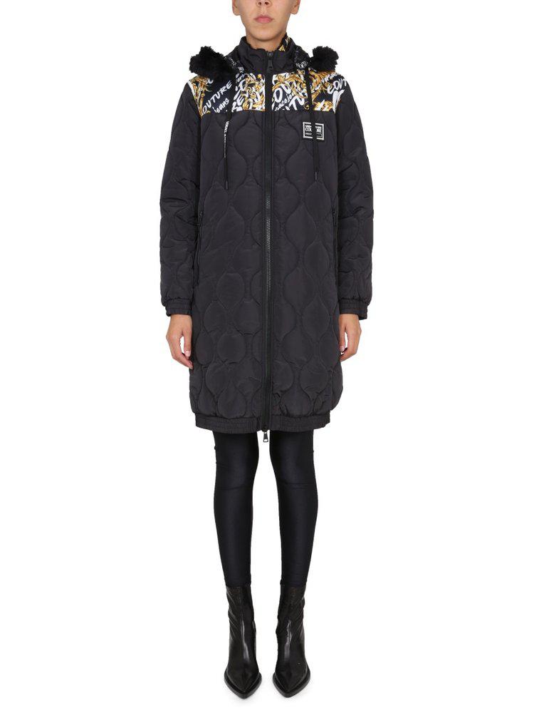 Versace Jeans Couture Baroque Detailed Hooded Parka商品第1张图片规格展示