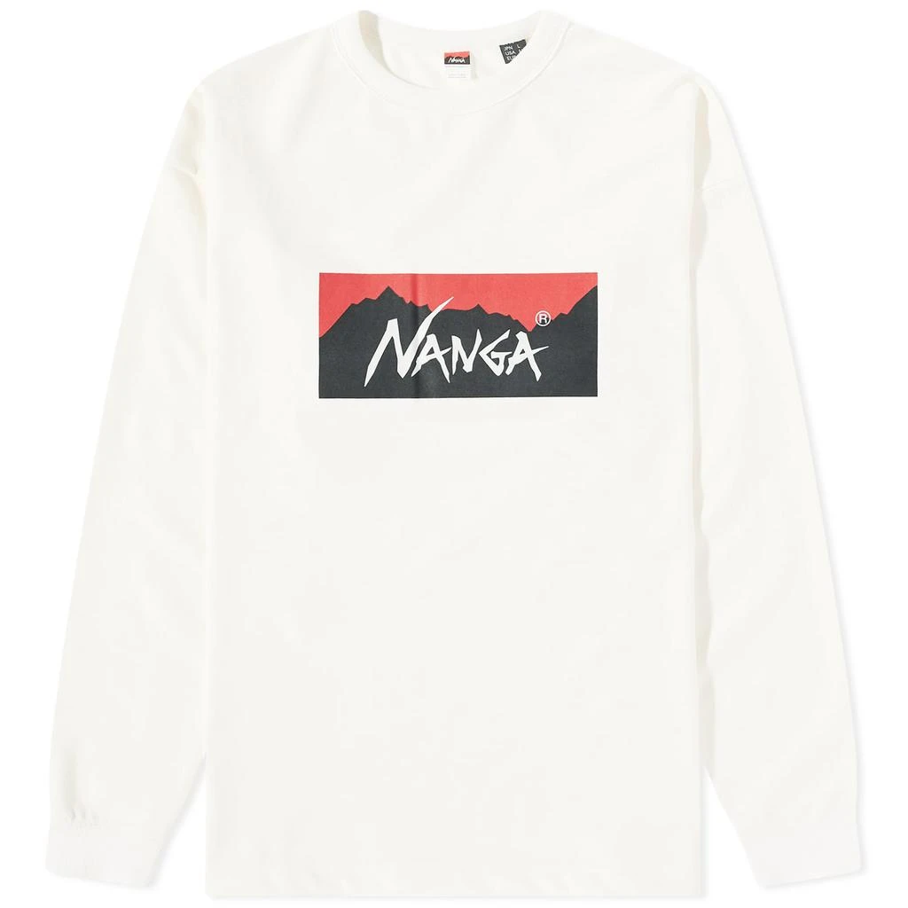 商品NANGA|NANGA Long Sleeve Eco Hybrid Box Logo T-Shirt,价格¥392,第1张图片