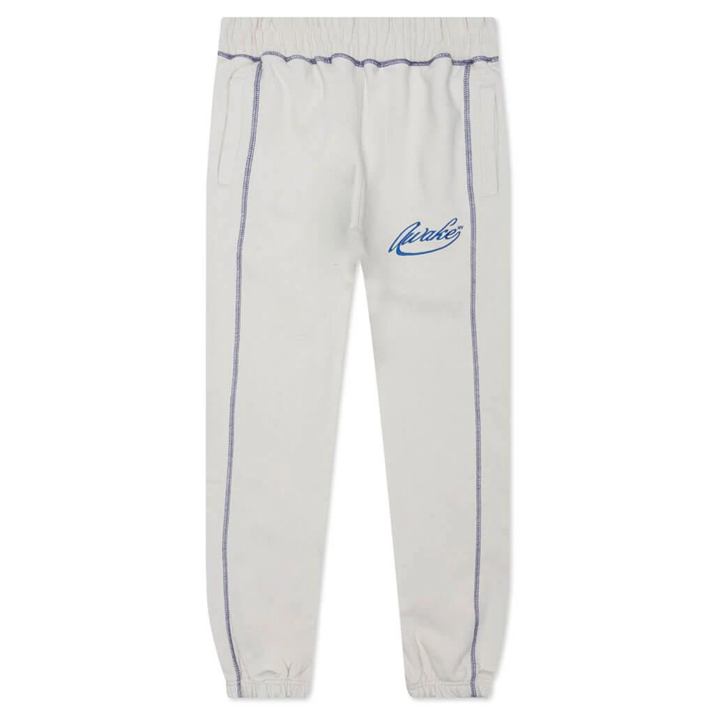 商品Awake NY|Awake Script Logo Sweatpant - Cream,价格¥547,第1张图片