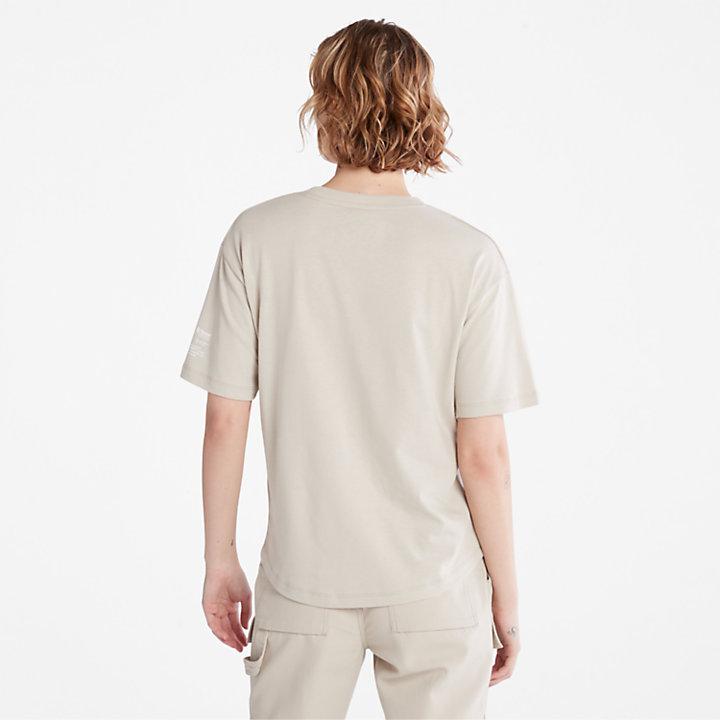 T-Shirt with Tencel™ x Refibra™ Technology for Women in Grey商品第2张图片规格展示