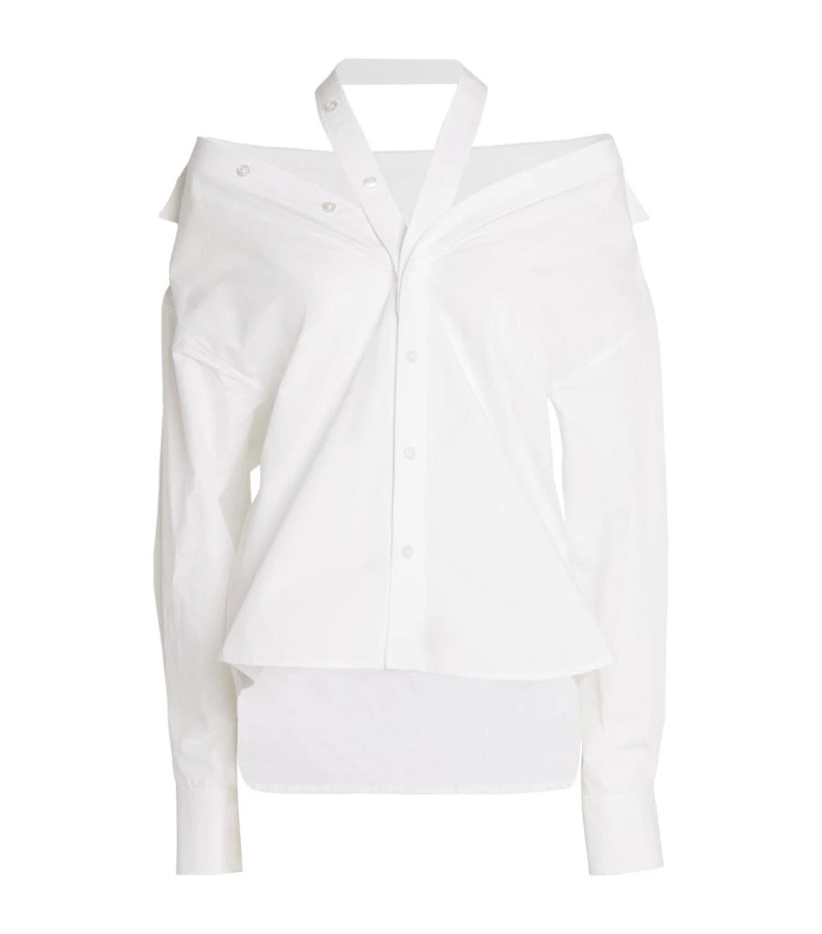 商品Alexander Wang|Cotton Cold-Shoulder Shirt,价格¥3696,第1张图片