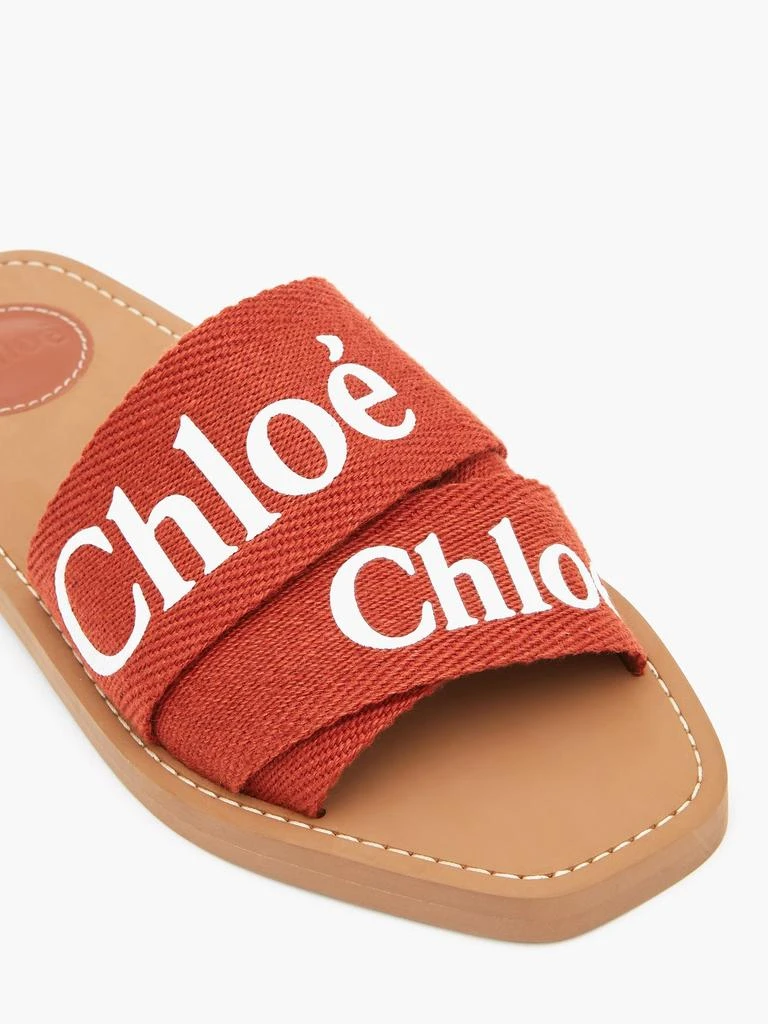Woody logo-print canvas slides 商品