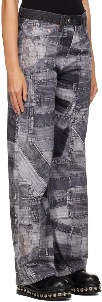 商品ANDERSSON BELL|Gray Patchwork Jeans,价格¥774,第2张图片详细描述