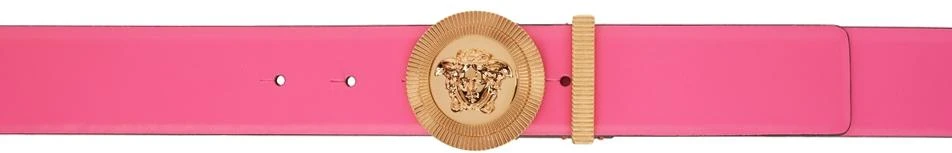 商品Versace|Pink 'La Medusa' Biggie Belt,价格¥1385,第1张图片