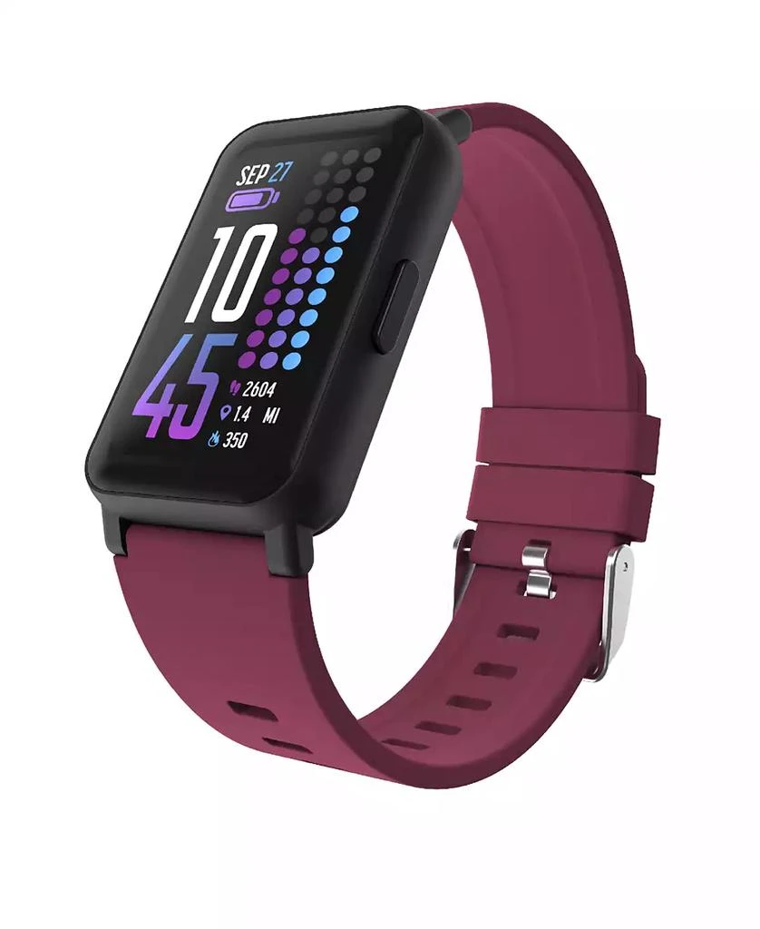 商品iTouch|Active 4 Unisex Burgundy Silicone Strap Smartwatch Fitness Tracker 42.7mm,价格¥490,第1张图片