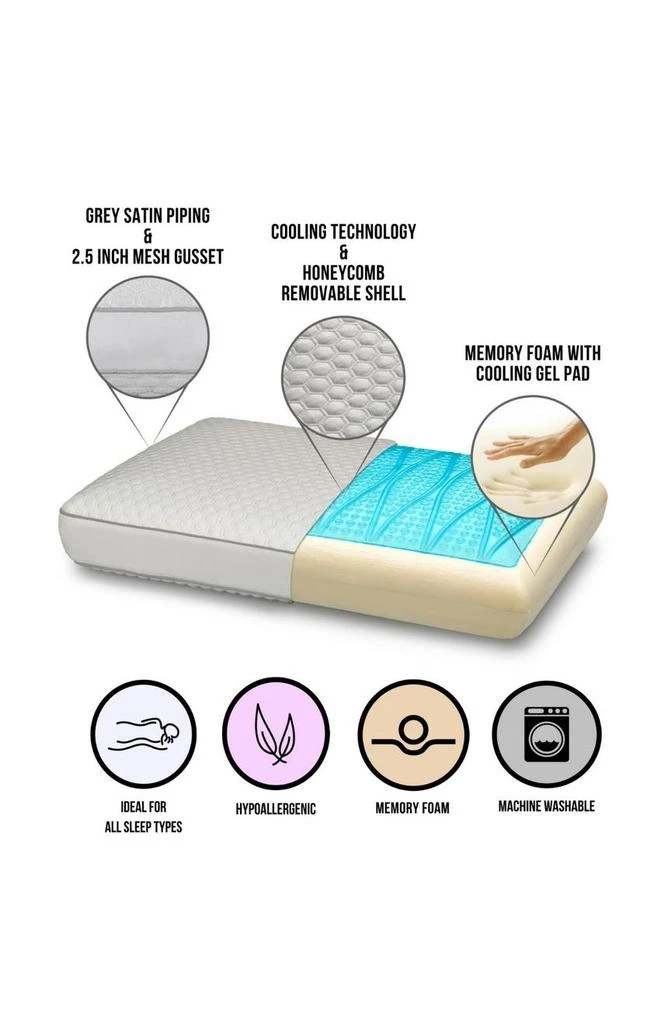 商品Ella Jayne|Memory Foam Cooling Pillow,价格¥544,第3张图片详细描述