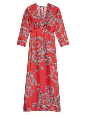 商品Sandro|Talina Paisley Midi Dress,价格¥845,第1张图片