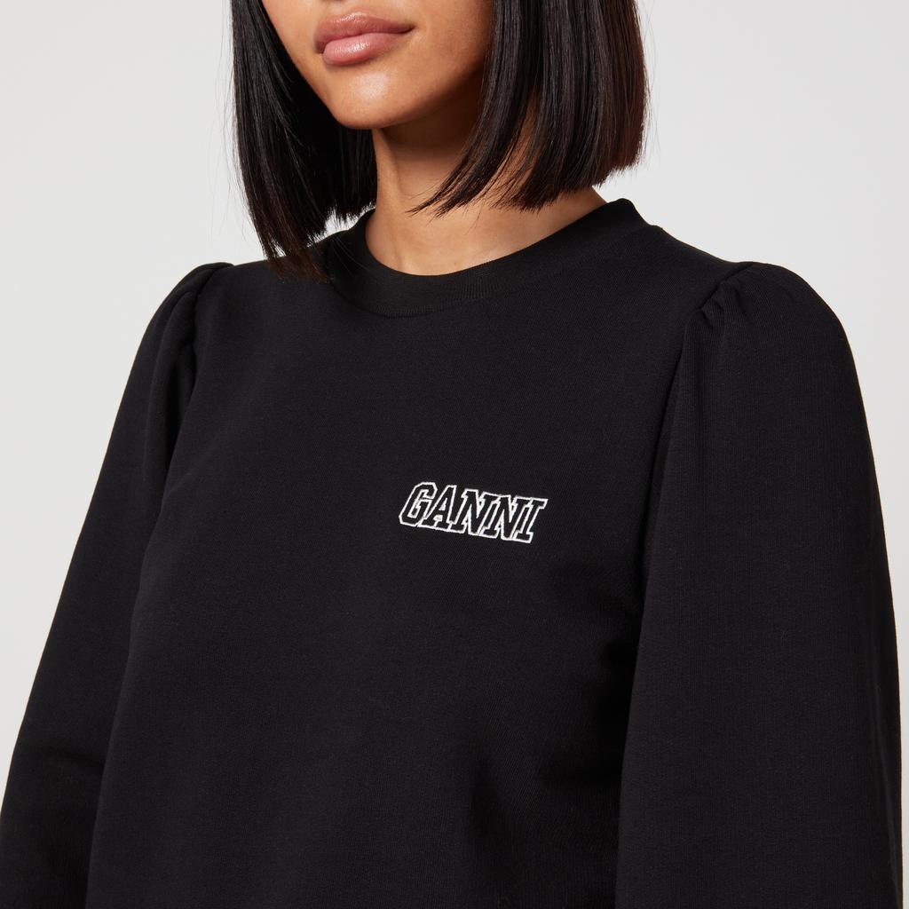 Ganni Women's Software Isoli Sweatshirt - Black商品第4张图片规格展示