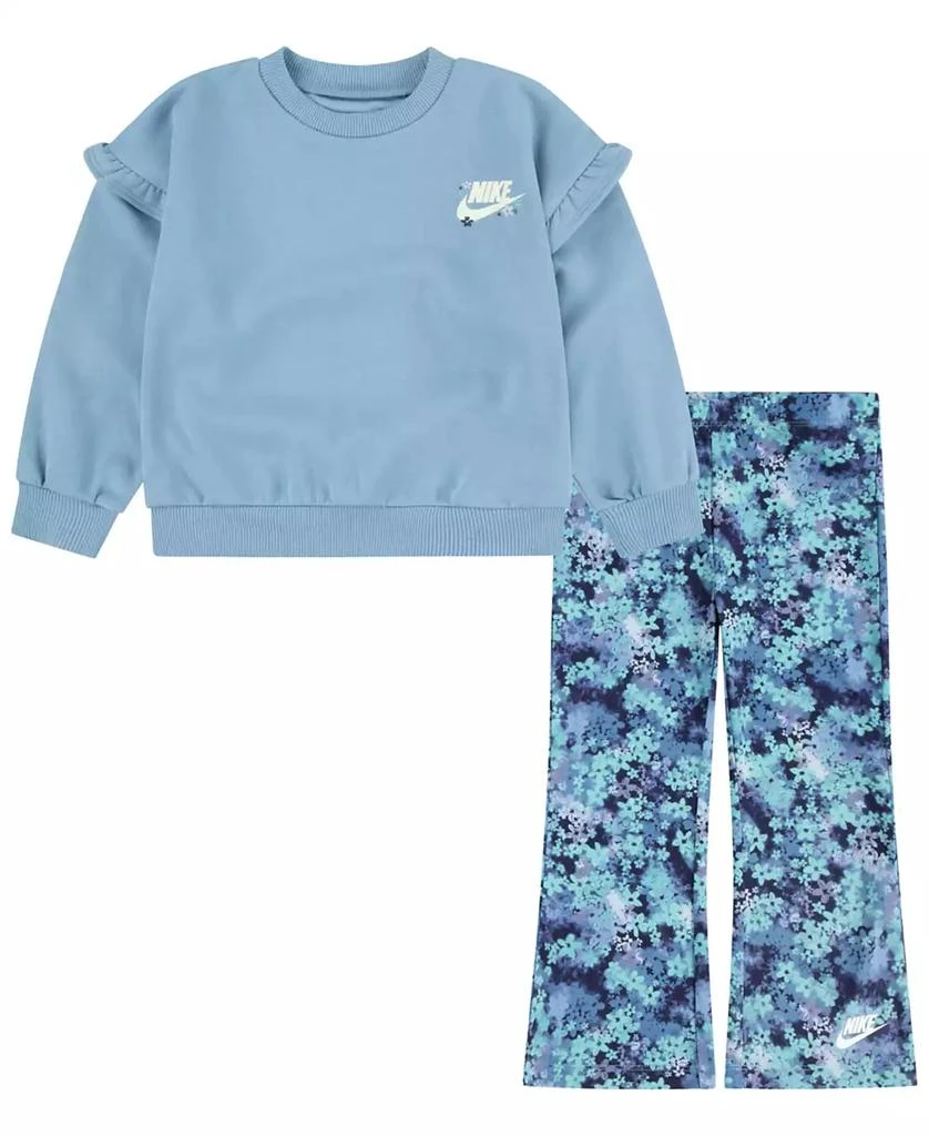 商品NIKE|Toddler Girls 2-Pc. Fresh Cut Ruffled Sweatshirt & Leggings Set,价格¥245,第1张图片