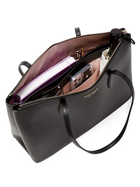 商品Kate Spade|Aldy Large Leather Zip Tote,价格¥2469,第4张图片详细描述