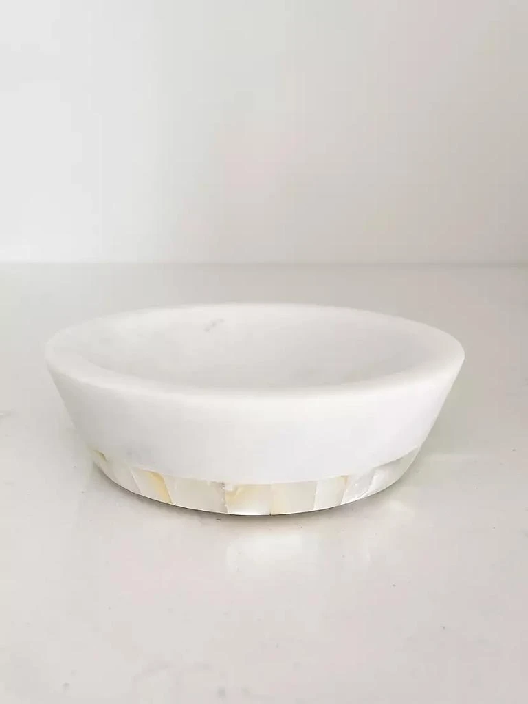 商品Anaya|Mother-Of-Pearl Marble Medium Bowl,价格¥526,第4张图片详细描述