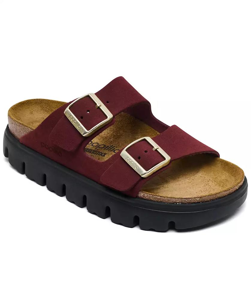 Women's Papillio Arizona Platform Suede Slide In Dark Tea image 2