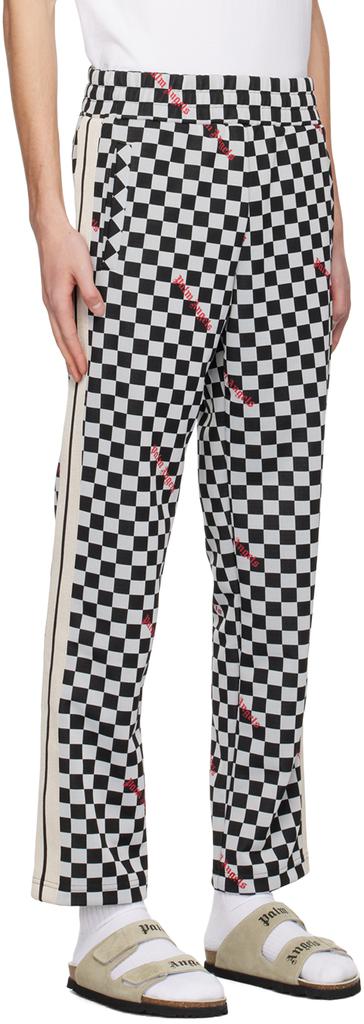 Black & White Jacquard Damier Classic Track Pants商品第2张图片规格展示
