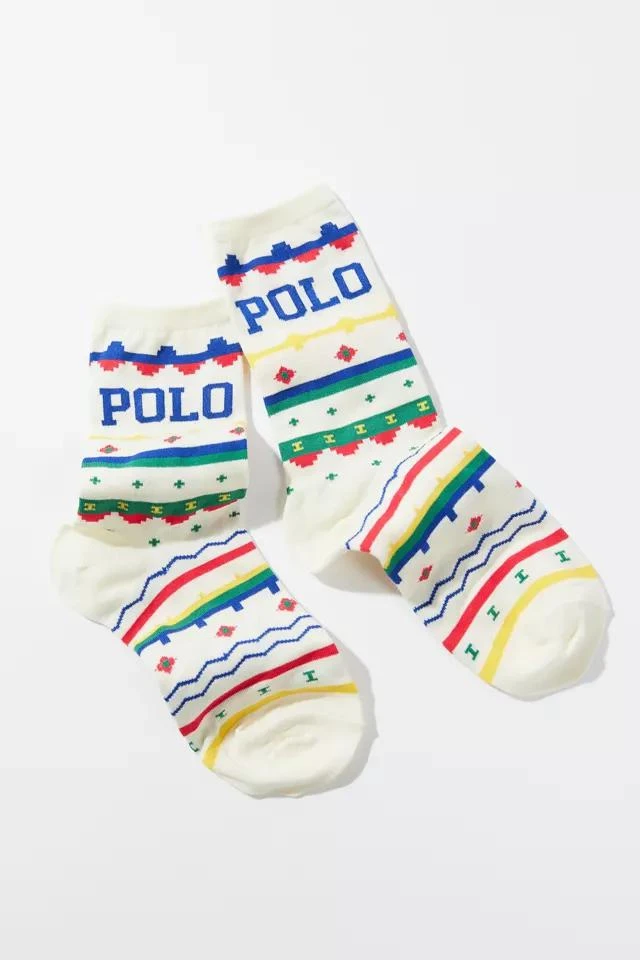 商品Ralph Lauren|Polo Ralph Lauren Fair Isle Crew Sock,价格¥38,第2张图片详细描述