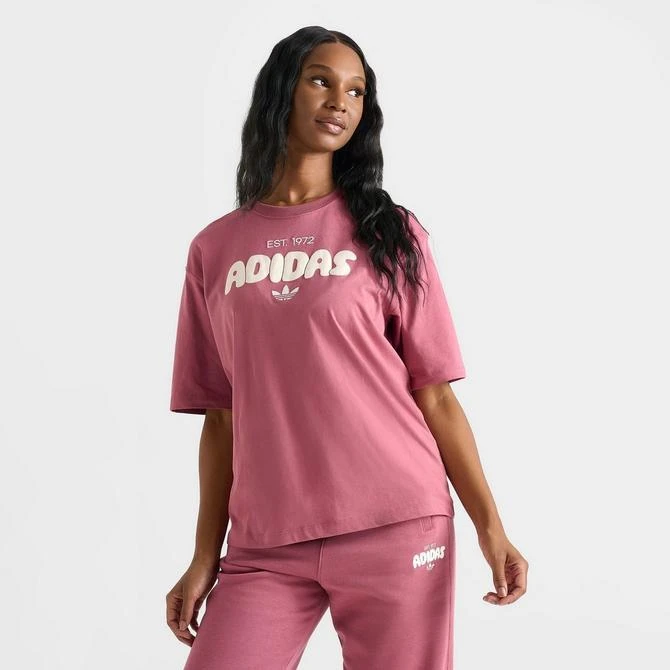 商品Adidas|Women's adidas Originals Bubble Boyfriend T-Shirt,价格¥112,第3张图片详细描述