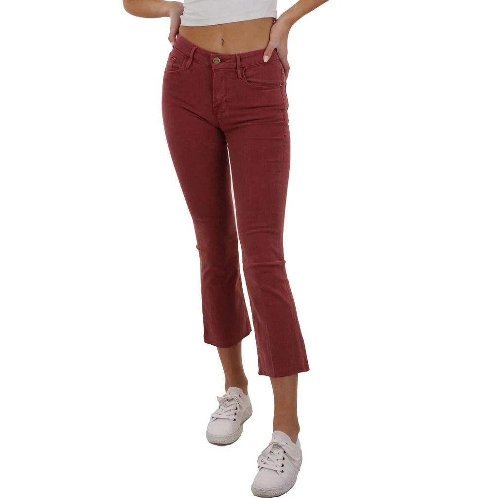 商品FRAME|FRAME Womens Le Crop Mid-Rise Mini Bootcut Jeans,价格¥135,第1张图片