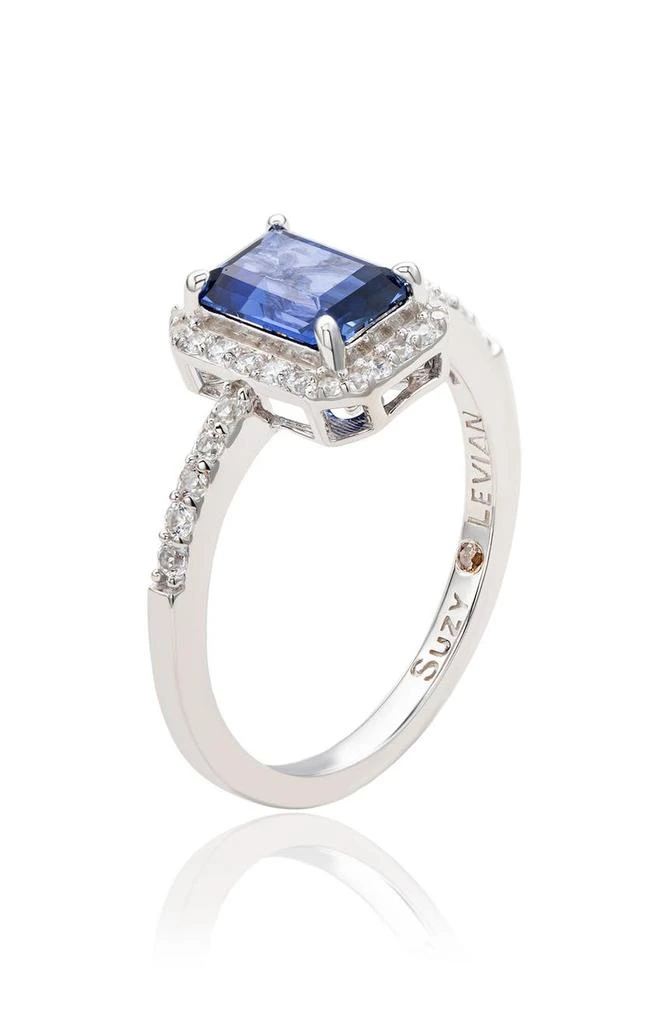 商品Suzy Levian|Emerald Cut Sapphire Ring,价格¥1565,第3张图片详细描述