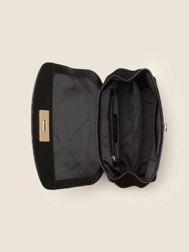 商品DKNY|Medium Suede Flap Shoulder Bag,价格¥1222,第3张图片详细描述