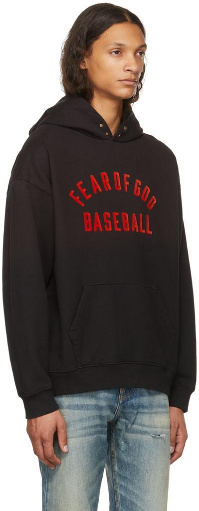 商品Fear of god|Black Baseball Logo Hoodie,价格¥4385,第4张图片详细描述