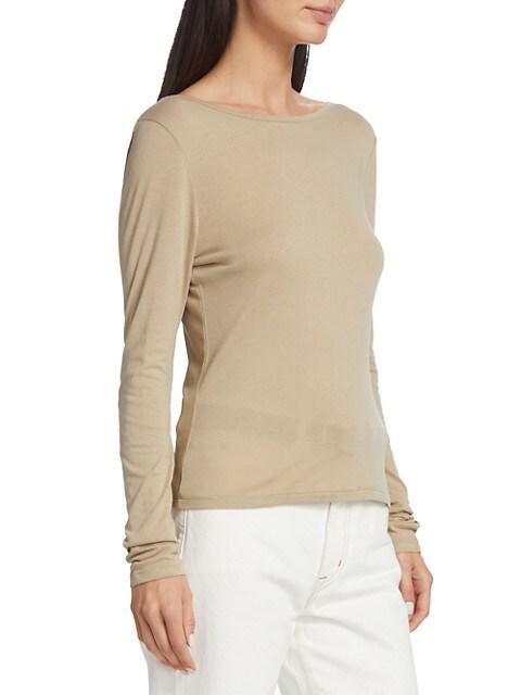 Reversible Cotton-Blend Pullover Top商品第4张图片规格展示