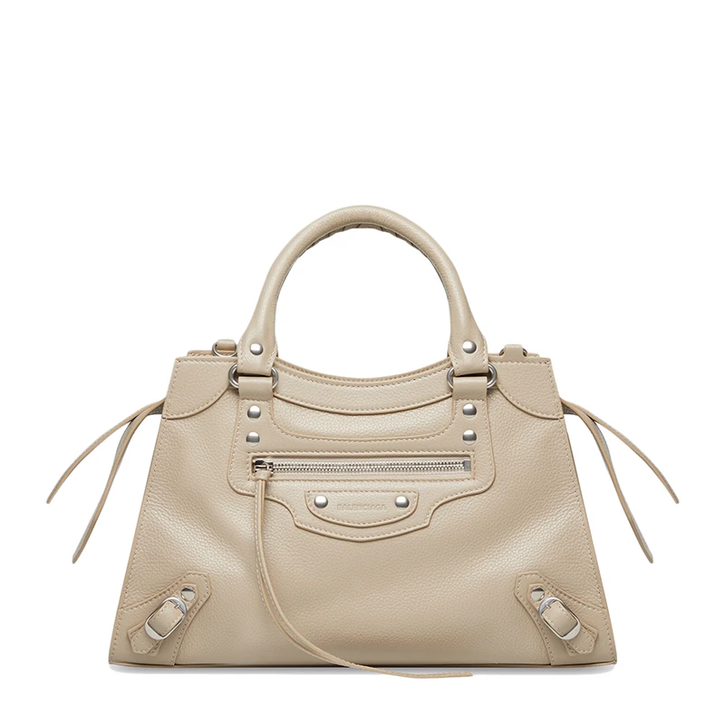 Balenciaga/巴黎世家 NEO CLASSIC系列 女士小号米色粒面小牛皮手提包67862915Y4Y2906 商品