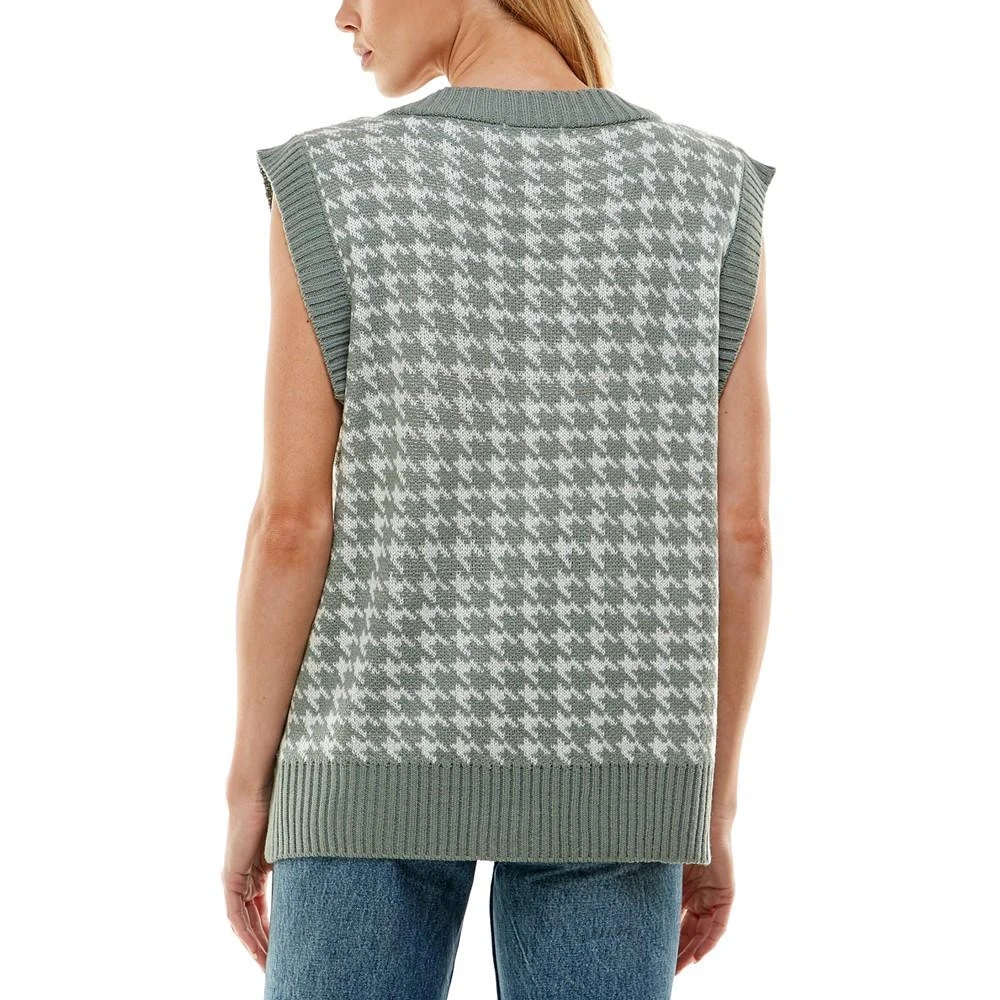 商品Ultra Flirt|Juniors' Houndstooth V-Neck Vest,价格¥149,第2张图片详细描述