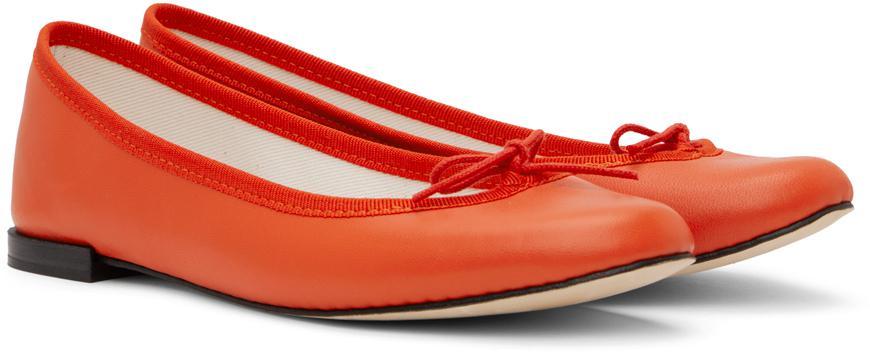 商品Repetto|Red Cendrillon Ballerina Flats,价格¥842,第4张图片详细描述