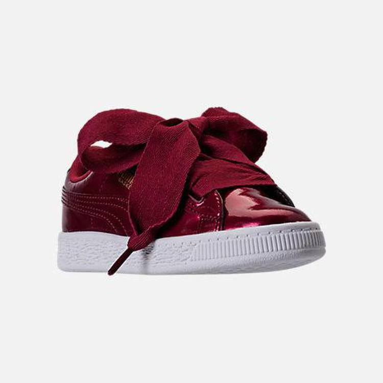 商品Puma|Girls' Little Kids' Puma Basket Heart Glam Casual Shoes,价格¥195,第1张图片