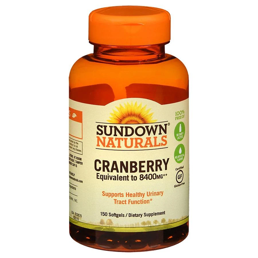 商品Sundown Naturals|Naturals Super Cranberry plus Vitamin D3 Herbal Supplement Softgels,价格¥148,第1张图片