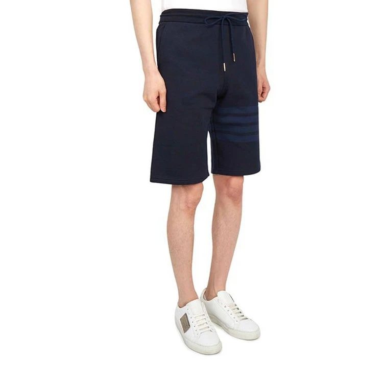 商品[国内直发] Thom Browne|条纹直筒休闲短裤 夏季 男款 海军蓝色,价格¥3568,第6张图片详细描述