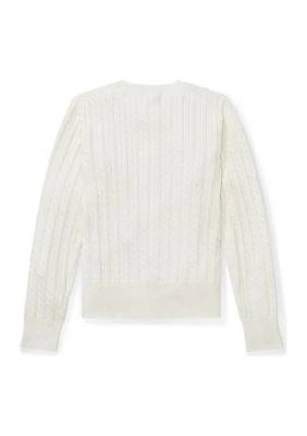 商品Ralph Lauren|赵露思同款女大童纯棉针织开衫,价格¥457,第2张图片详细描述