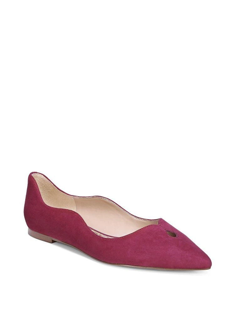 商品Sam Edelman|Rosalie Wavy Suede Pointy Flats,价格¥499,第2张图片详细描述