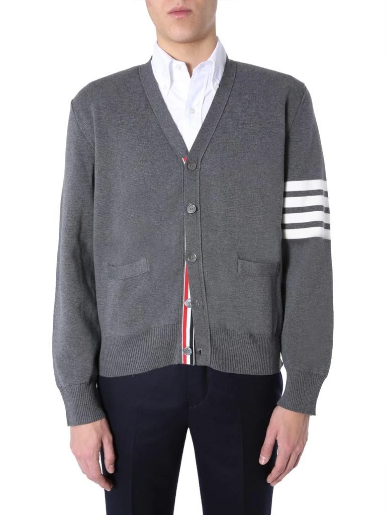 商品Thom Browne|Thom Browne 4-Bar Milano Stitch Cardigan,价格¥7633,第3张图片详细描述