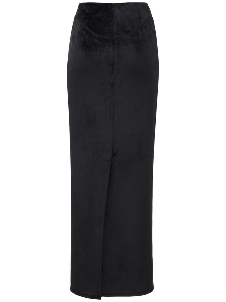 商品Alexander Wang|Fitted Cotton Blend Midi Skirt,价格¥1042,第6张图片详细描述