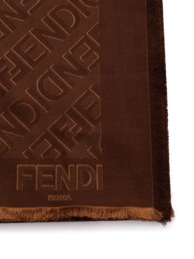 商品Fendi|Wool Scarf With All Over Logo,价格¥4145,第2张图片详细描述
