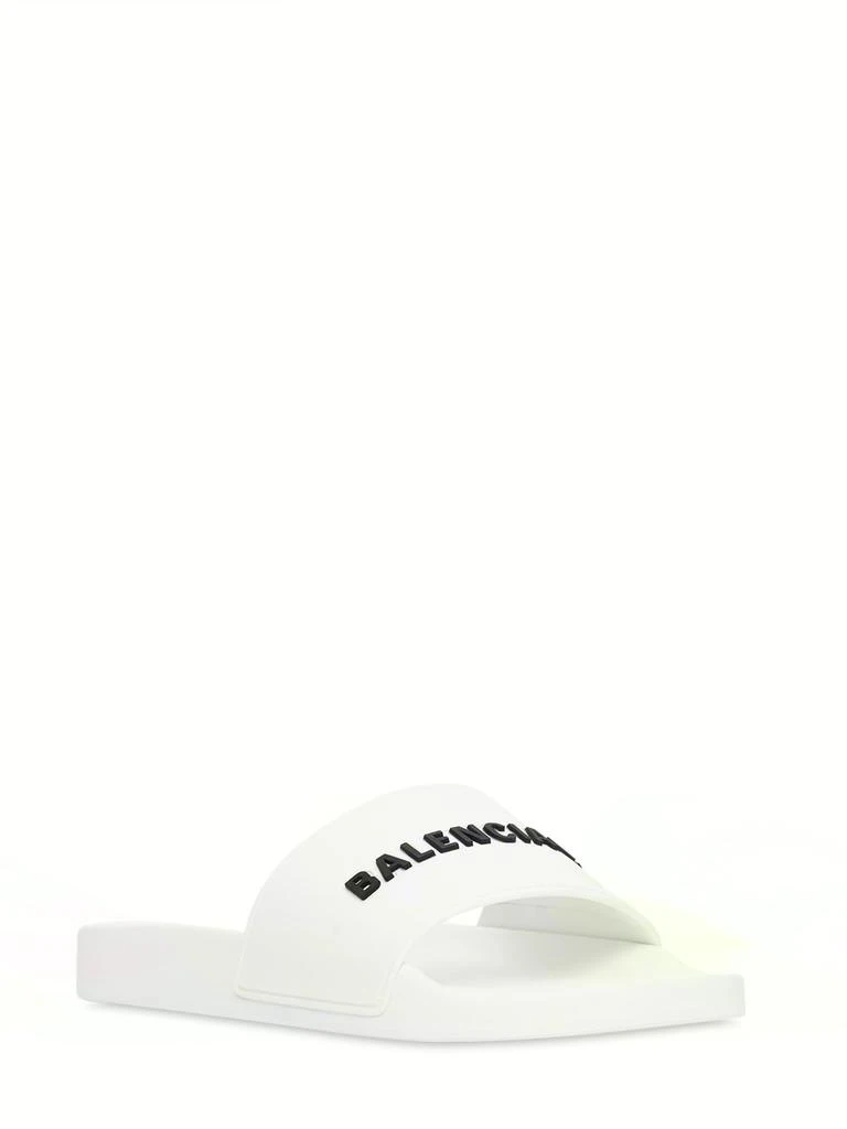 商品Balenciaga|Logo Rubber Pool Slide Sandals,价格¥2983,第3张图片详细描述
