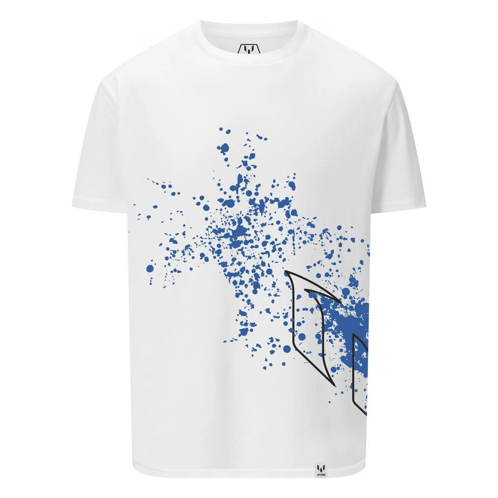 商品Ruby|MESSI PAINT BRUSH OUTLINE LOGO TEE - White,价格¥187,第1张图片