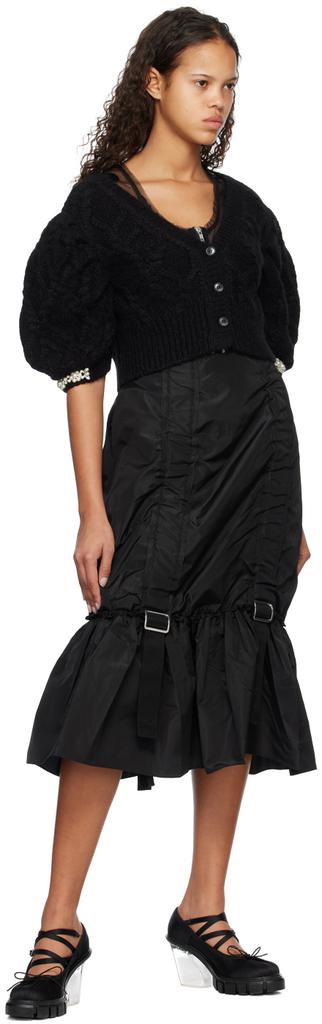 Black Adjustable Midi Skirt商品第4张图片规格展示