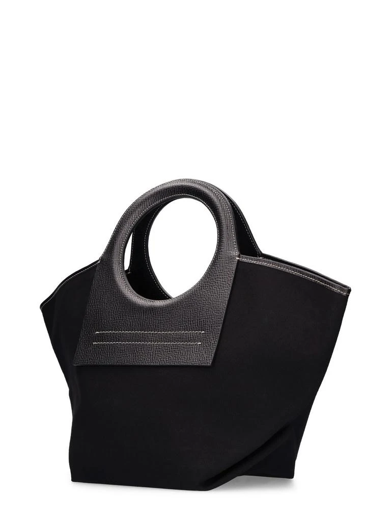 商品Hereu|Cala S Canvas & Grain Leather Tote Bag,价格¥1864,第3张图片详细描述