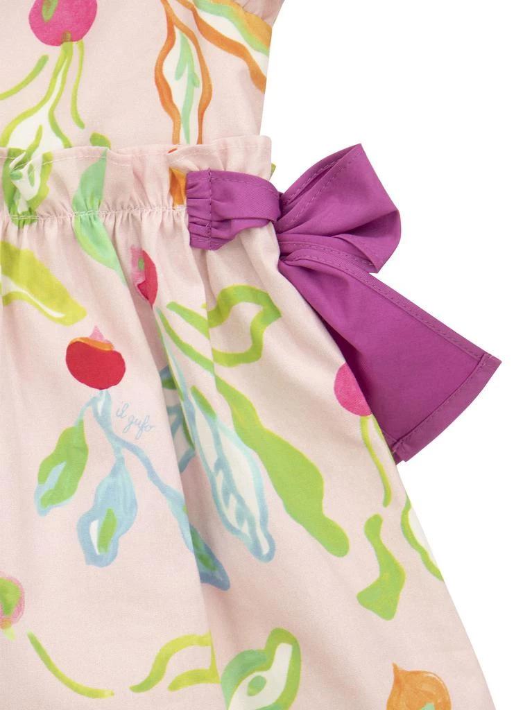 商品IL GUFO|Cotton Dress With Radish Print,价格¥919,第3张图片详细描述