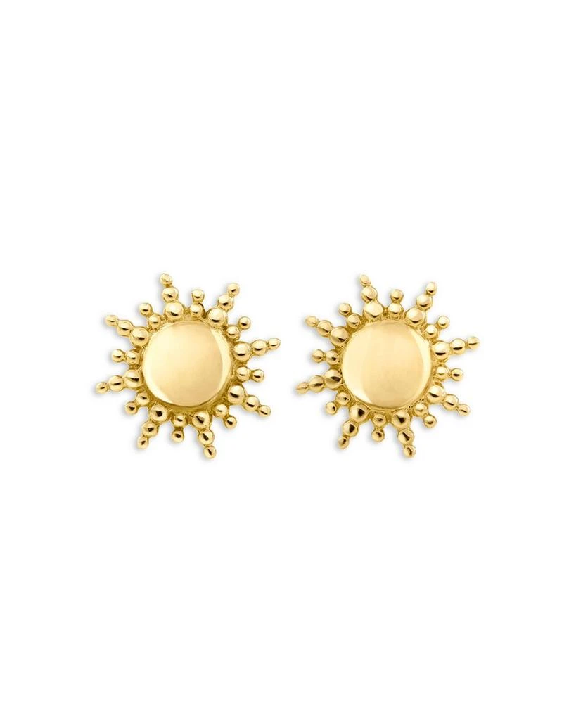 商品Gigi Clozeau|18K Yellow Gold Pirate Sun Stud Earrings,价格¥3700,第1张图片详细描述