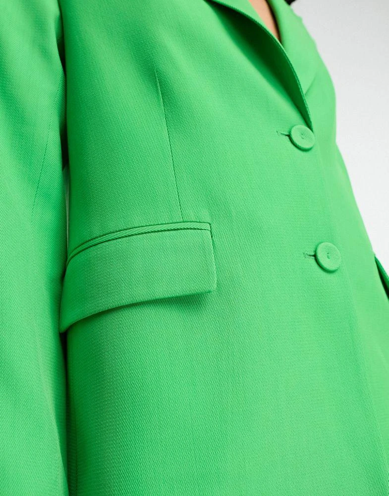 商品& Other Stories|& Other Stories co-ord wool blend blazer in bright green,价格¥583,第3张图片详细描述