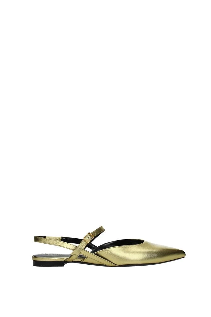 商品Celine|Sandals Leather Gold,价格¥1848,第1张图片